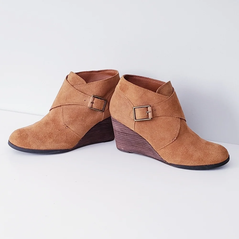 Lucky Brand Suede Ankle Boots